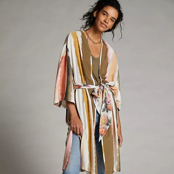 Mignon Doo | Watercolor Kimono | NWT - Picture 2 of 5